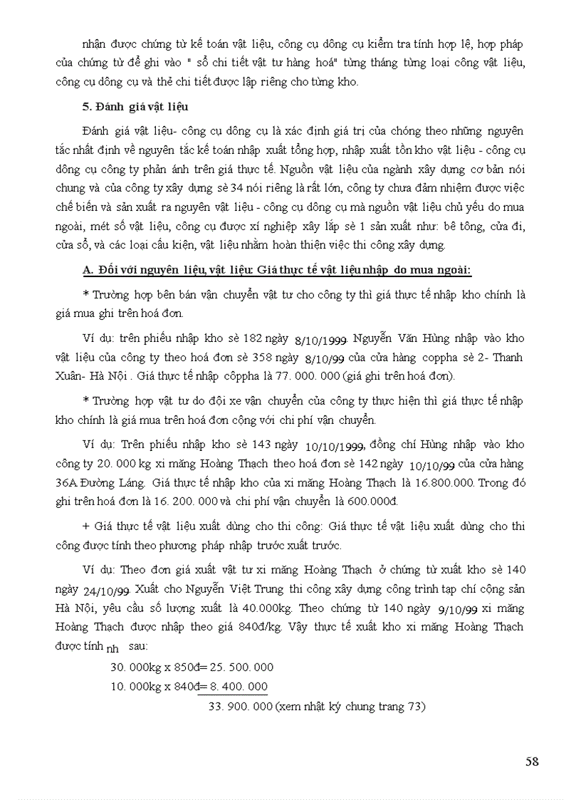 image for page Tổ chức công tác kế toán nguyên vật liệu, công cụ dụng cụ ở công ty xây dựng số 34