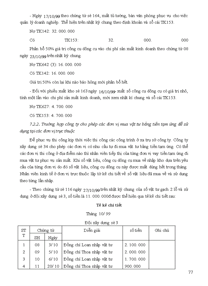 image for page Tổ chức công tác kế toán nguyên vật liệu, công cụ dụng cụ ở công ty xây dựng số 34