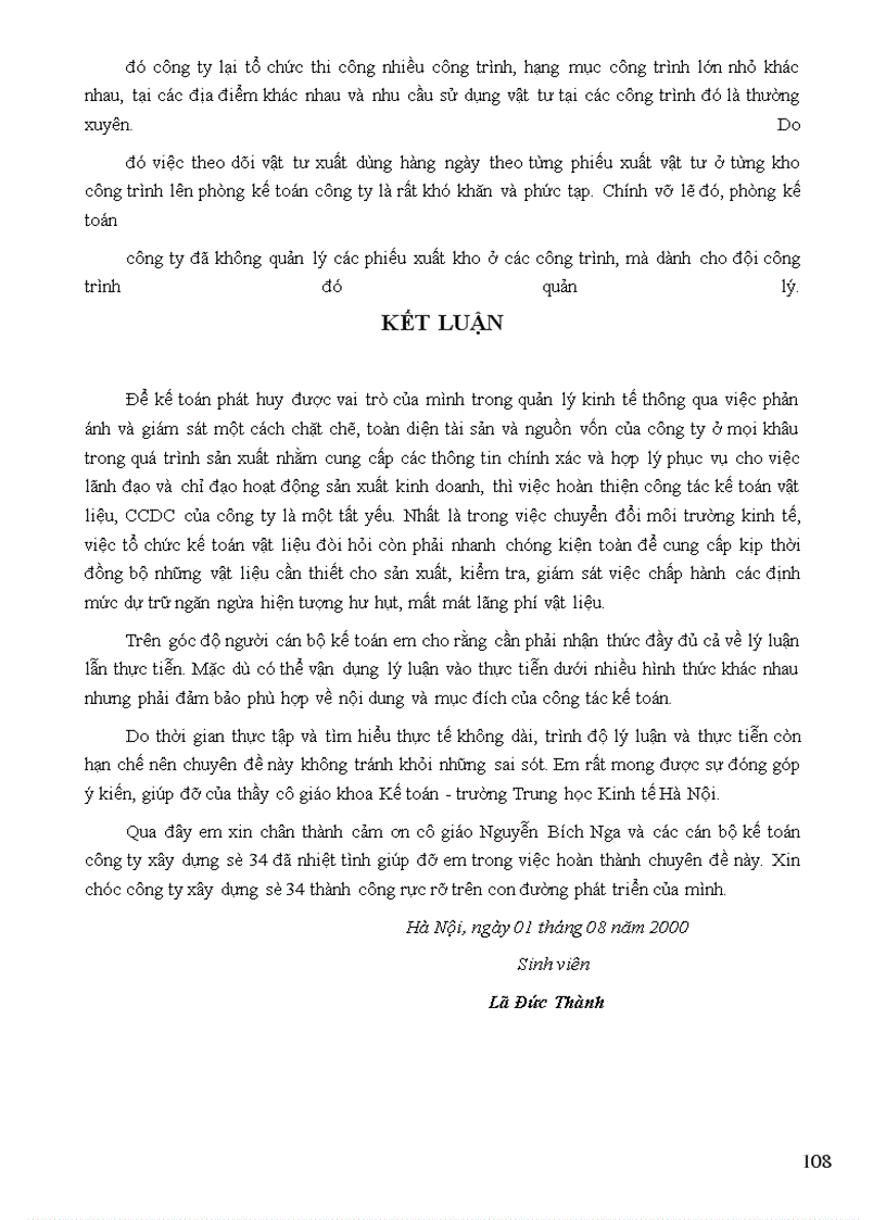 image for page Tổ chức công tác kế toán nguyên vật liệu, công cụ dụng cụ ở công ty xây dựng số 34