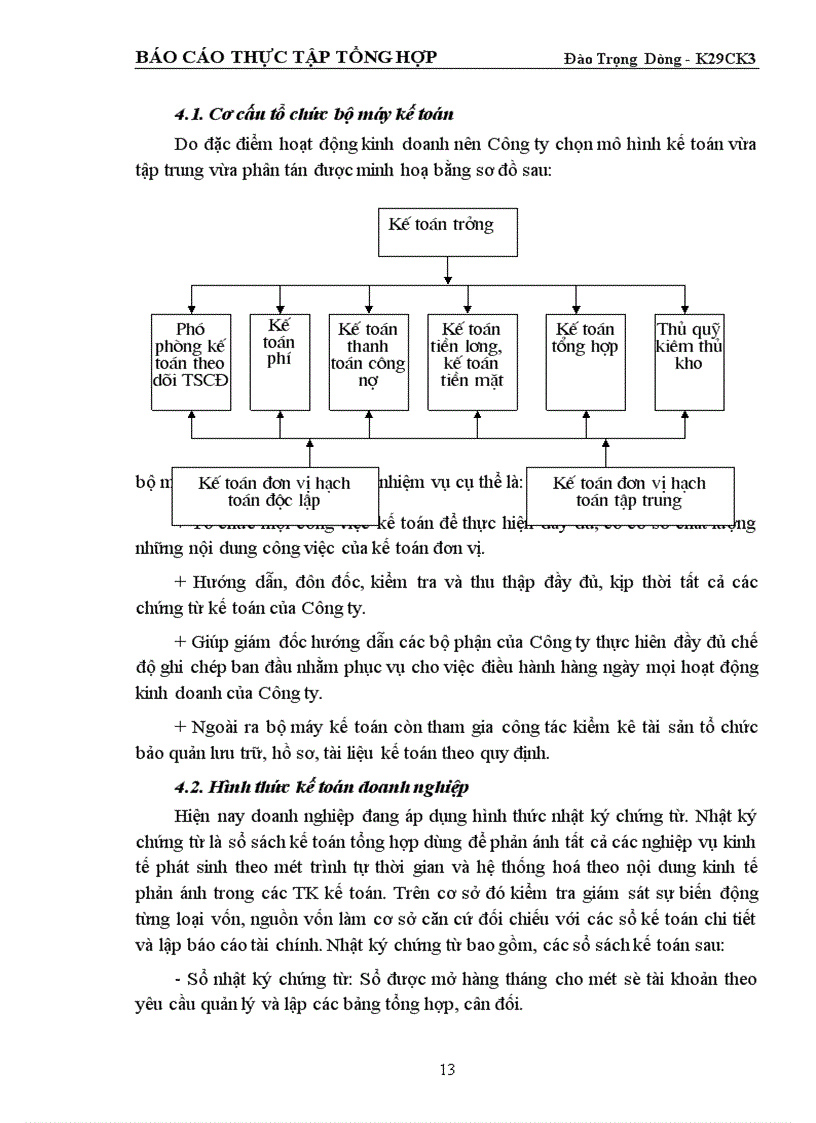 image for page Tình hình tổ chức thực hiện công tác tài chính của Công ty đầu tư XNK nông lâm sản chế biến