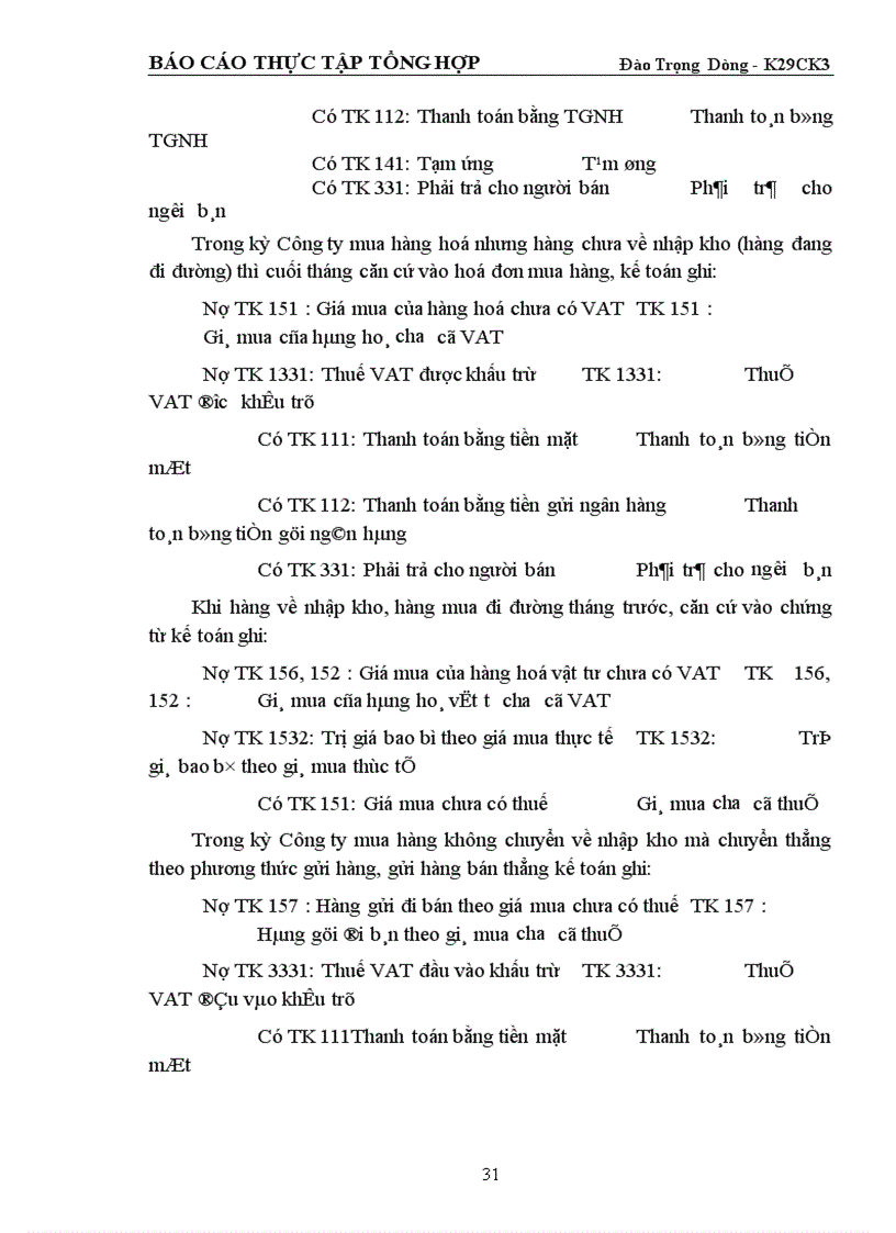 image for page Tình hình tổ chức thực hiện công tác tài chính của Công ty đầu tư XNK nông lâm sản chế biến