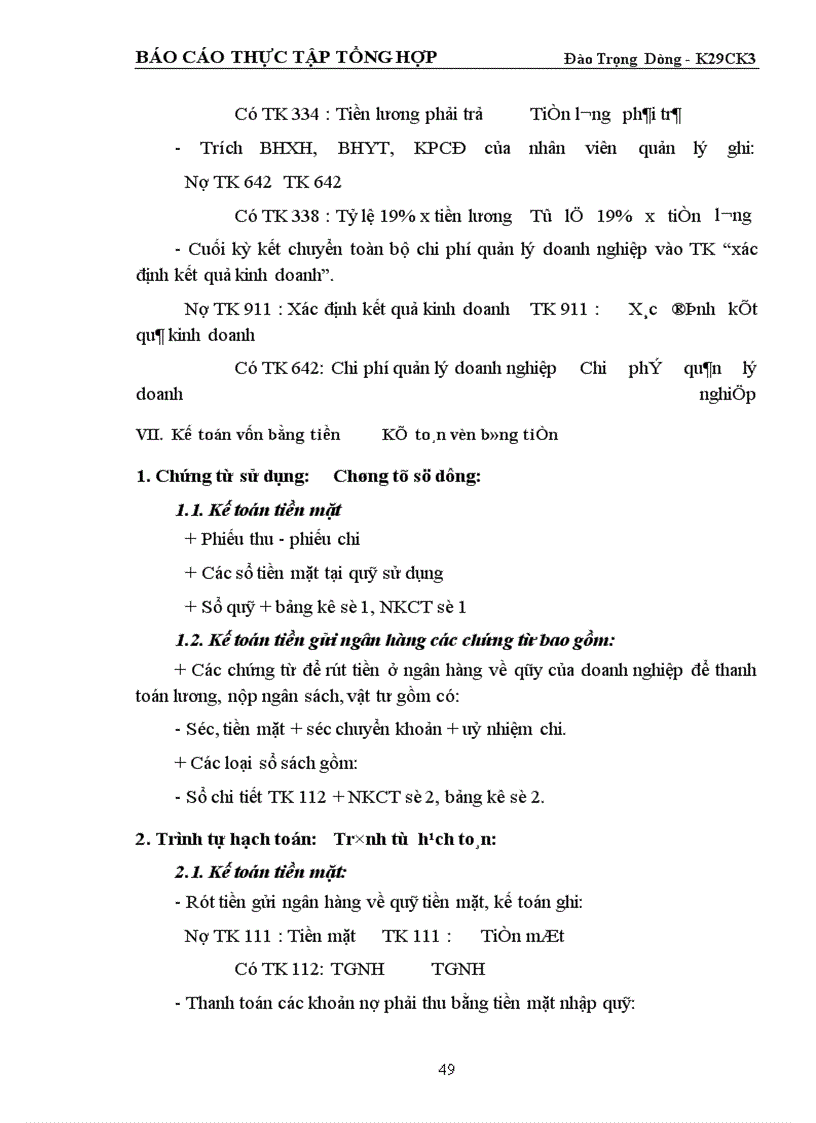 image for page Tình hình tổ chức thực hiện công tác tài chính của Công ty đầu tư XNK nông lâm sản chế biến