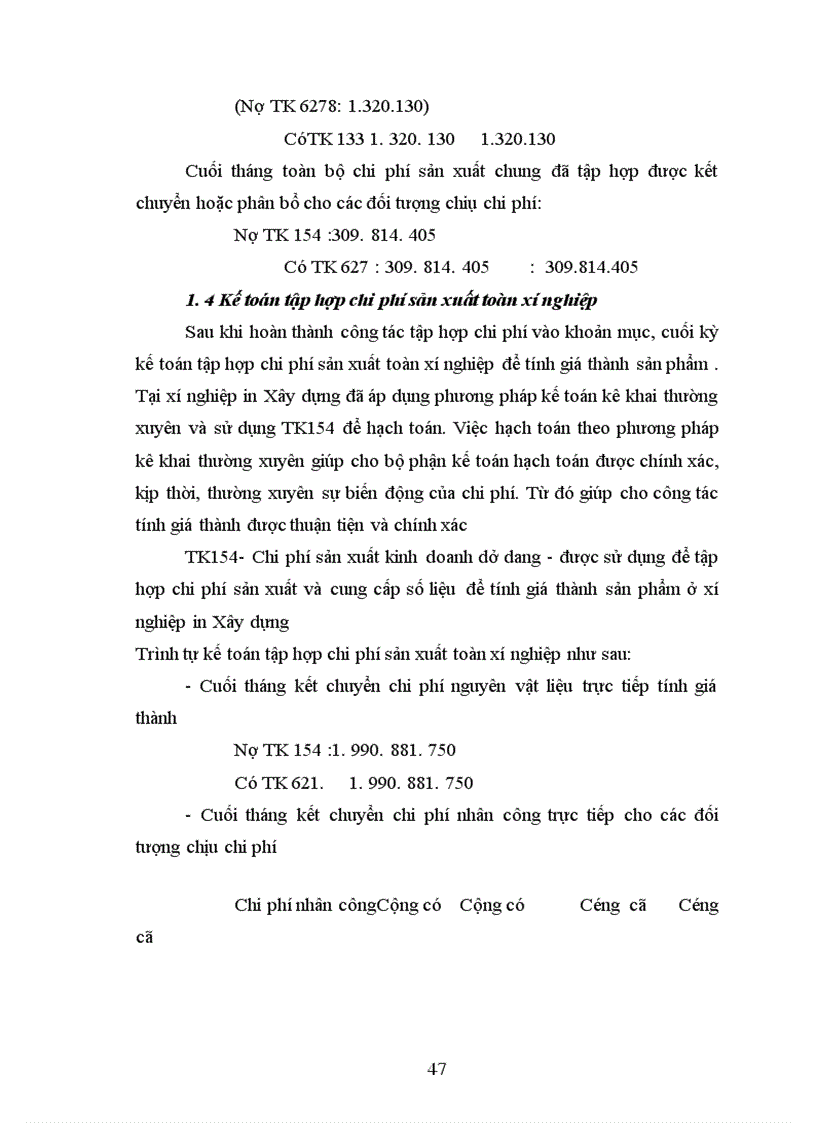 image for page Tổ chức kế toán chi phí sản xuất và tính giá thành sản phẩm ở xí nghiệp in xây dựng