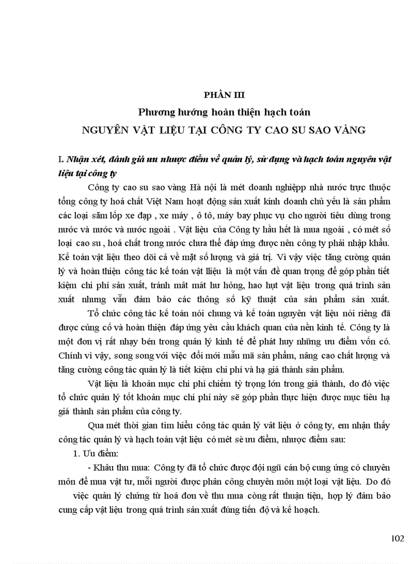 image for page Hoan thiện kế toán nguyên vật liệu ở Công ty Cao su Sao Vàng