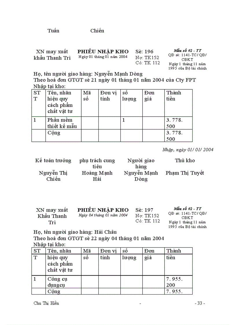 image for page Công tác tổ chức kế toán tổng hợp tại xí nghiệp may xuất khẩu Thanh Trì.