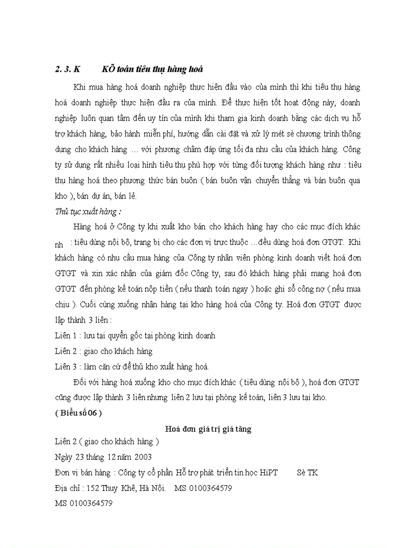 image for page Tổ chức hạch toán kế toán tại Công ty HiPT