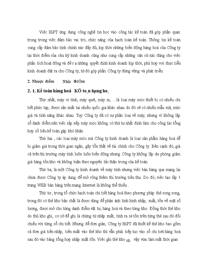 image for page Tổ chức hạch toán kế toán tại Công ty HiPT