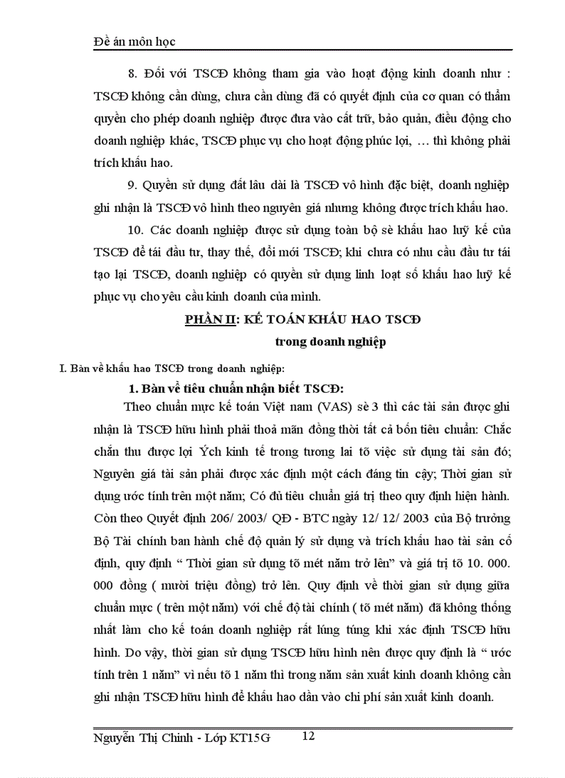 image for page Một số vấn đề về khấu hao TSCĐ trong doanh nghiệp