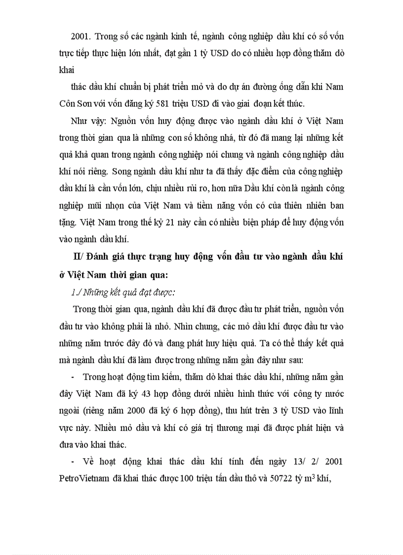 image for page Thực trạng và giải pháp huy động vốn đầu tư vào ngành Dầu khí ở Việt Nam giai đoạn hiện nay