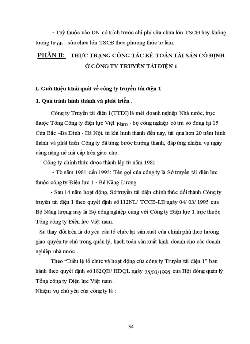 image for page Các giải pháp nhằm hoàn thiện công tác kế toán TSCĐ tại công ty Truyền Tải Điện 1