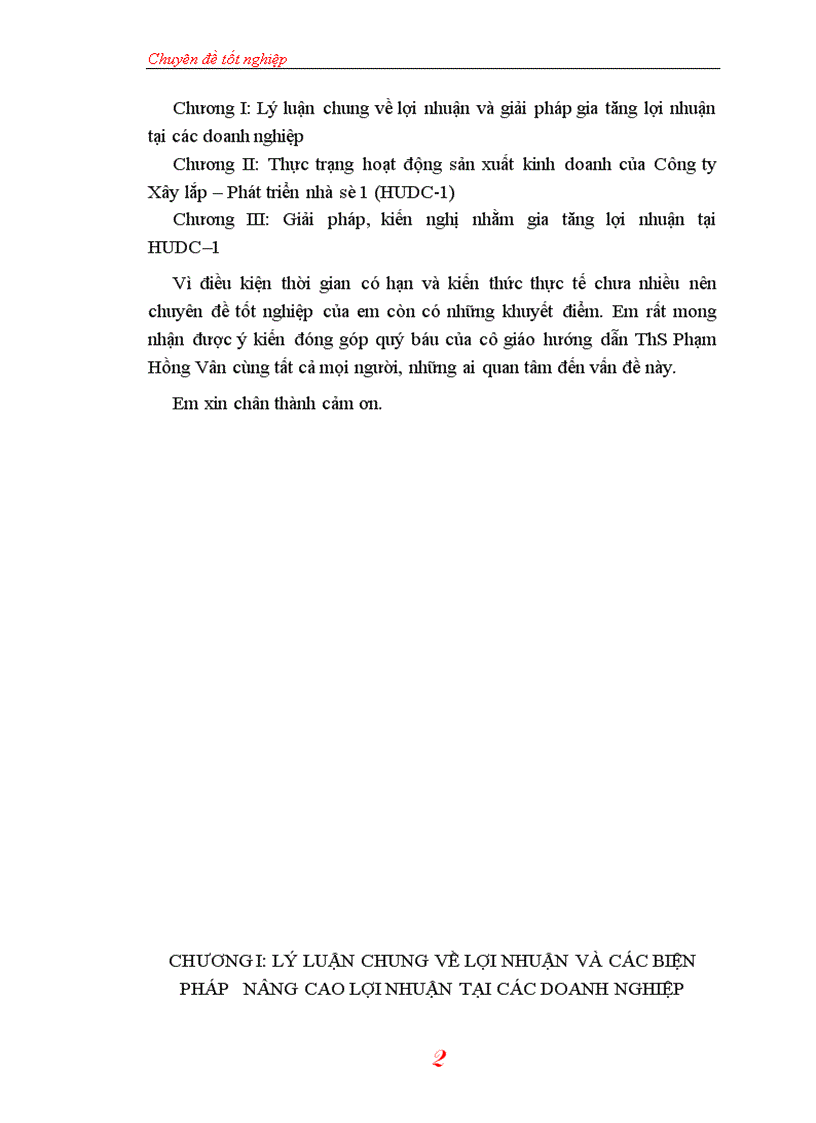 image for page Lợi nhuận và giải pháp gia tăng lợi nhuận tại Công ty Xây lắp – Phát triển nhà số 1 những vấn đề quan trọng liên quan đến lợi nhuận và những giải pháp nhằm gia tăng lợi nhuận của các doanh nghiệp