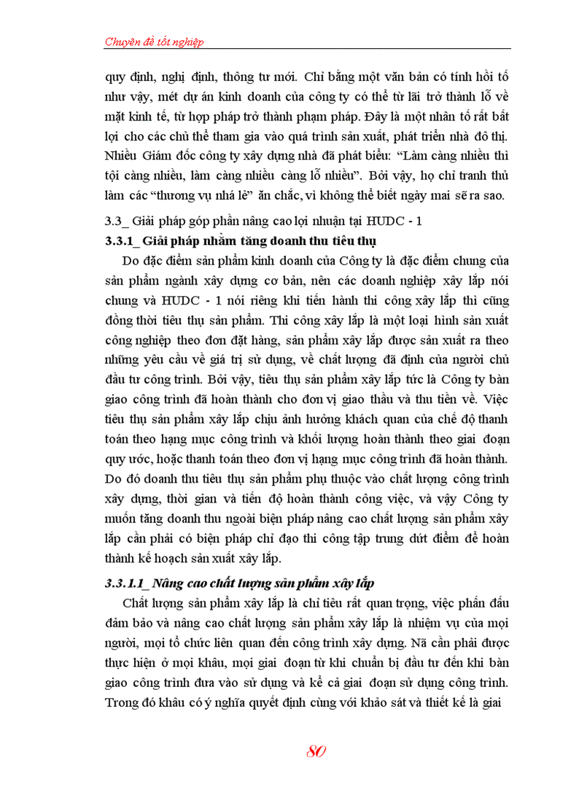image for page Lợi nhuận và giải pháp gia tăng lợi nhuận tại Công ty Xây lắp – Phát triển nhà số 1 những vấn đề quan trọng liên quan đến lợi nhuận và những giải pháp nhằm gia tăng lợi nhuận của các doanh nghiệp