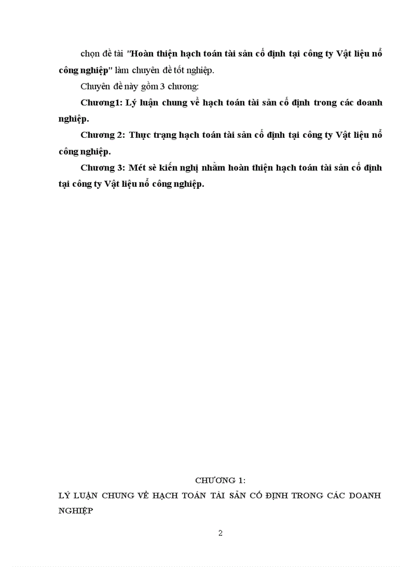 image for page Hoàn thiện hạch toán tài sản cố định tại công ty Vật liệu nổ công nghiệp