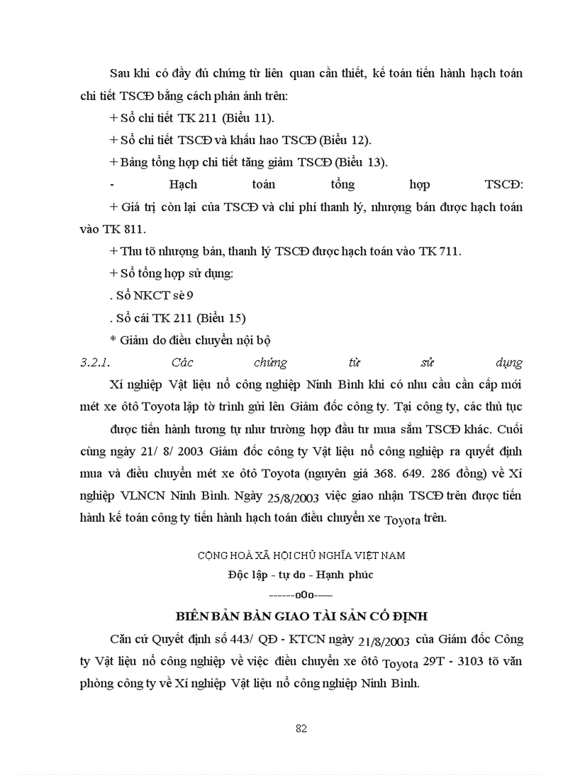 image for page Hoàn thiện hạch toán tài sản cố định tại công ty Vật liệu nổ công nghiệp