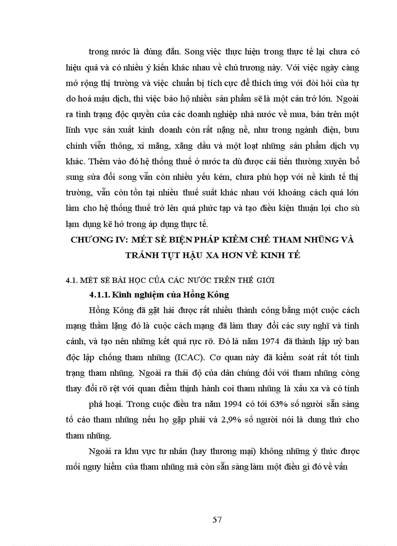 image for page Các biện pháp phòng chống về tham nhũng và vấn đề tụt hậu xa hơn về kinh tế