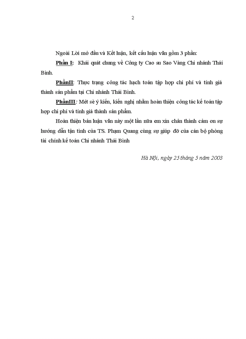 image for page Hoàn thiện hạch toán chi phí sản xuất và tính giá thành sản phẩm tại Công ty Cao su Sao Vàng Chi nhánh Thái Bình