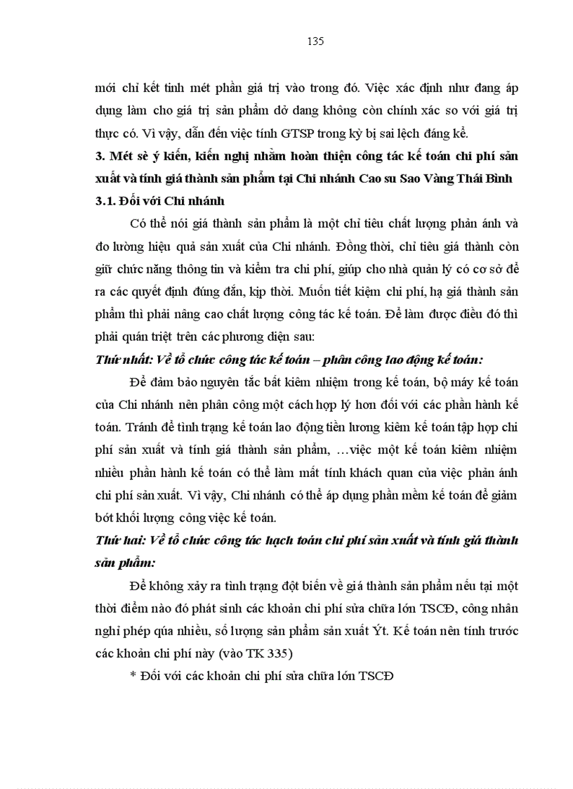 image for page Hoàn thiện hạch toán chi phí sản xuất và tính giá thành sản phẩm tại Công ty Cao su Sao Vàng Chi nhánh Thái Bình
