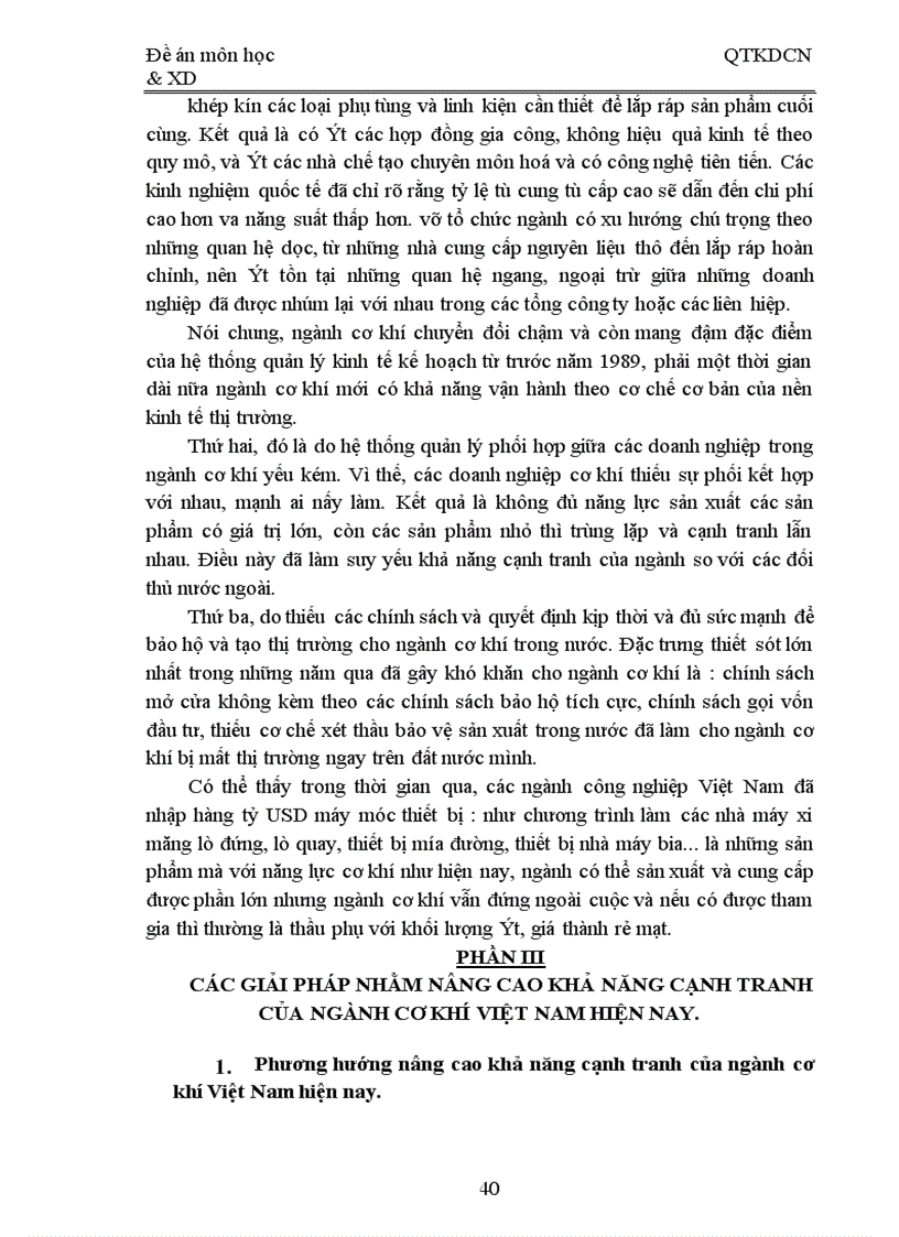 image for page Một số giải pháp nhằm nâng cao khả năng cạnh tranh của ngành cơ khí Việt Nam