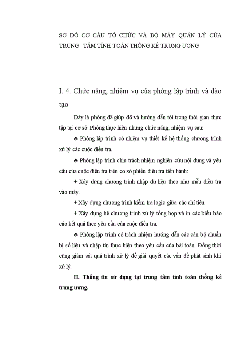 image for page Ứng dụng tin học trong công tác quản lý, điều tra lý lịch cán bộ công viên chức tại Trung tâm Tính toán Thống kê Trung Ương