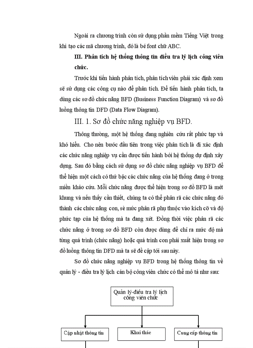 image for page Ứng dụng tin học trong công tác quản lý, điều tra lý lịch cán bộ công viên chức tại Trung tâm Tính toán Thống kê Trung Ương