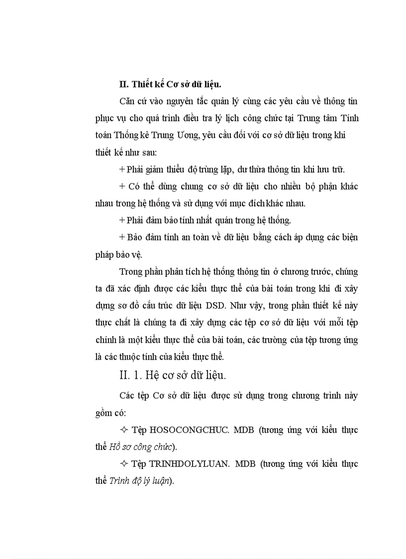 image for page Ứng dụng tin học trong công tác quản lý, điều tra lý lịch cán bộ công viên chức tại Trung tâm Tính toán Thống kê Trung Ương