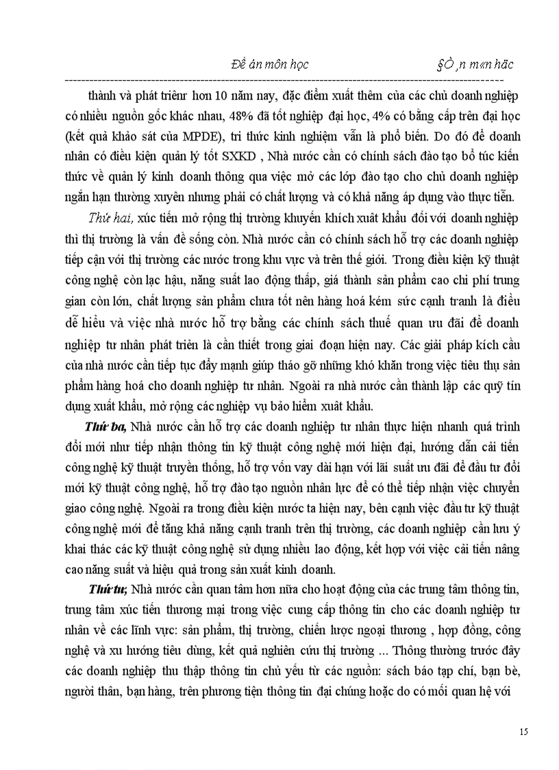 image for page Giải pháp hỗ trợ cho các doanh nghiệp tư nhân ở Việt Nam hiện nay