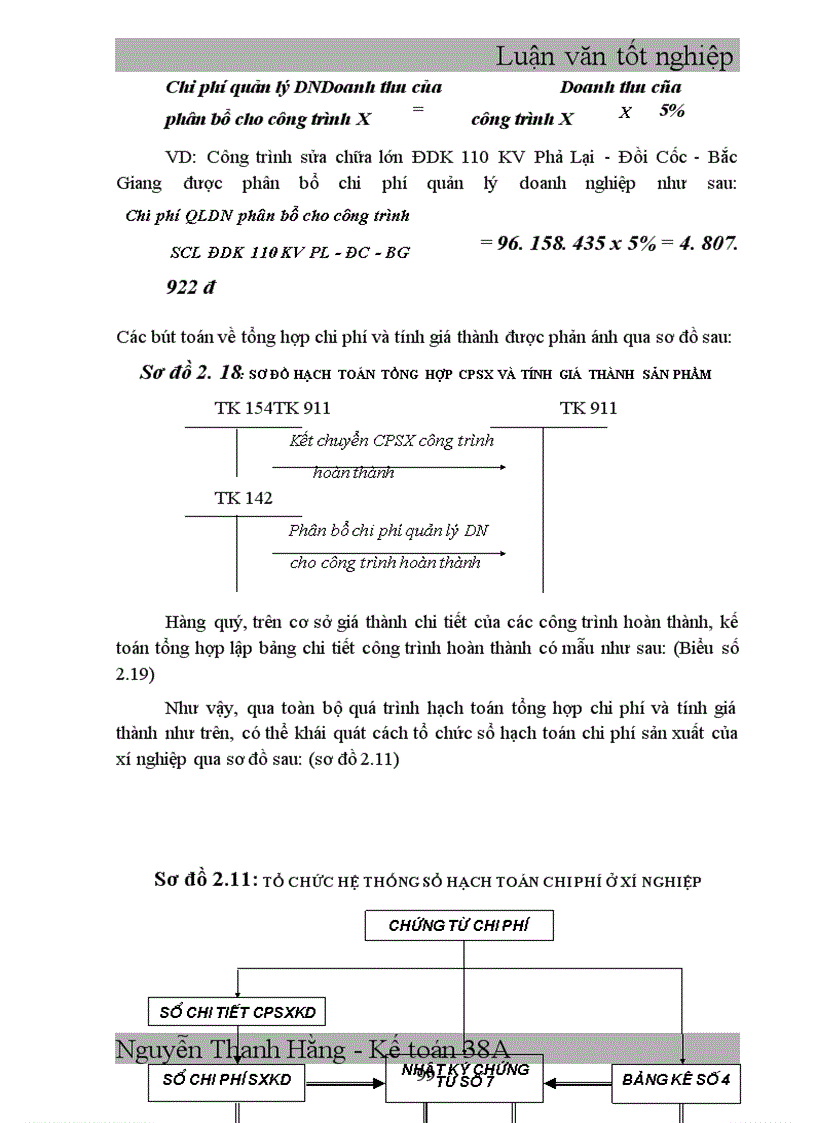 image for page Hạch toán chi phí sản xuất và tính giá thành sản phẩm xây lắp với việc tăng cường quản trị doanh nghiệp tại xí nghiệp Xây Lắp Điện- Công Ty Điện Lực I.