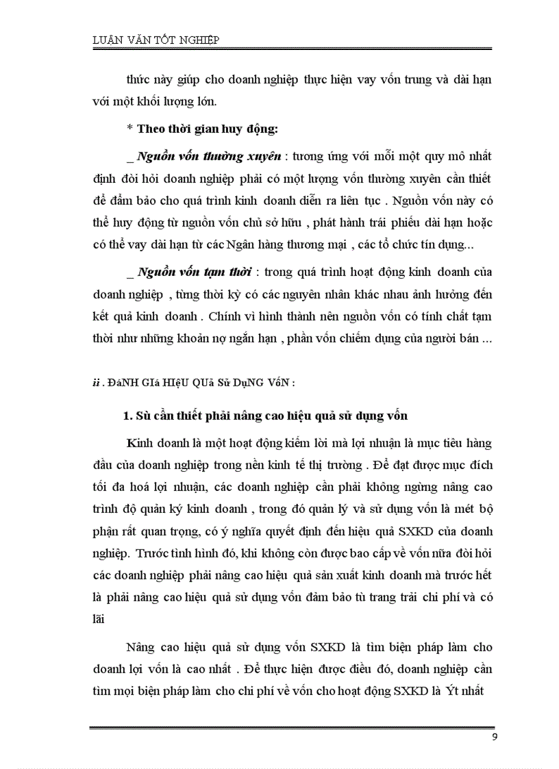 image for page Phân tích tình hình quản lý, sử dụng vốn SXKD và một số giải pháp nhằm nâng cao hiệu quả sử dụng vốn ở công ty Cao Su Sao Vàng Hà Nội