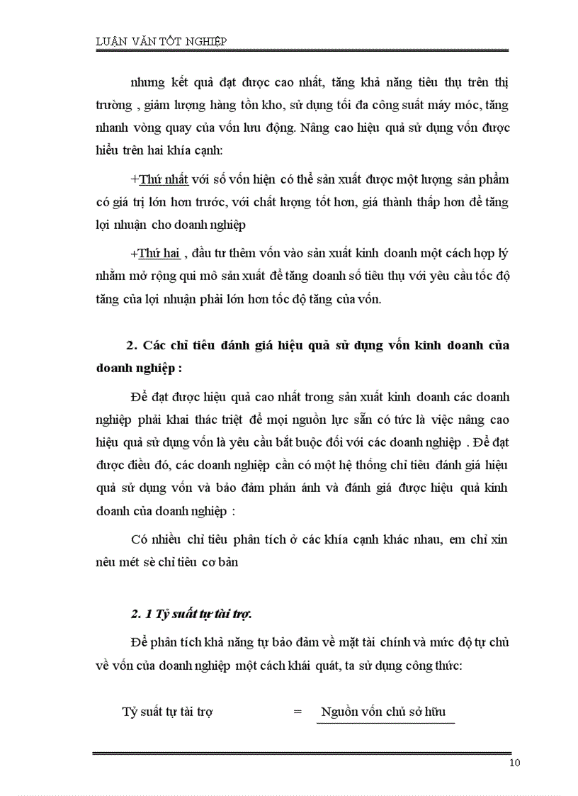 image for page Phân tích tình hình quản lý, sử dụng vốn SXKD và một số giải pháp nhằm nâng cao hiệu quả sử dụng vốn ở công ty Cao Su Sao Vàng Hà Nội