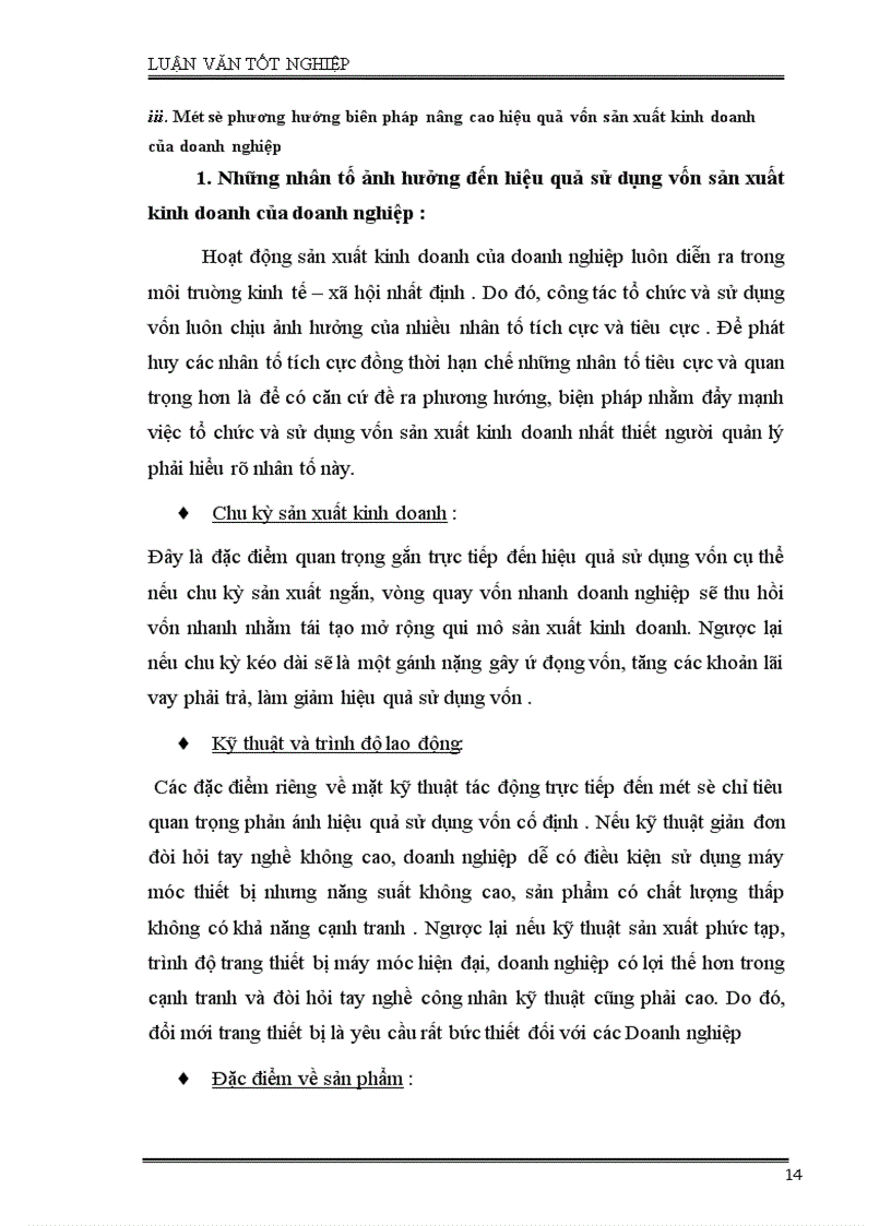 image for page Phân tích tình hình quản lý, sử dụng vốn SXKD và một số giải pháp nhằm nâng cao hiệu quả sử dụng vốn ở công ty Cao Su Sao Vàng Hà Nội