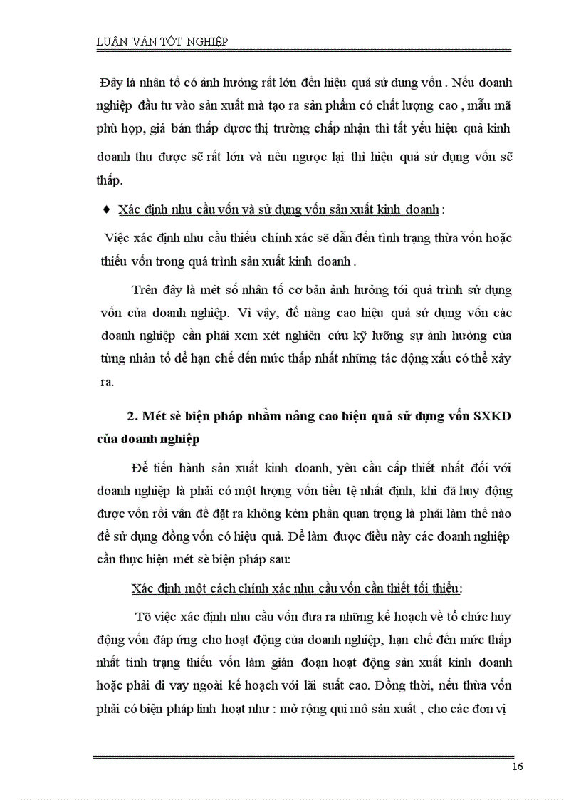 image for page Phân tích tình hình quản lý, sử dụng vốn SXKD và một số giải pháp nhằm nâng cao hiệu quả sử dụng vốn ở công ty Cao Su Sao Vàng Hà Nội