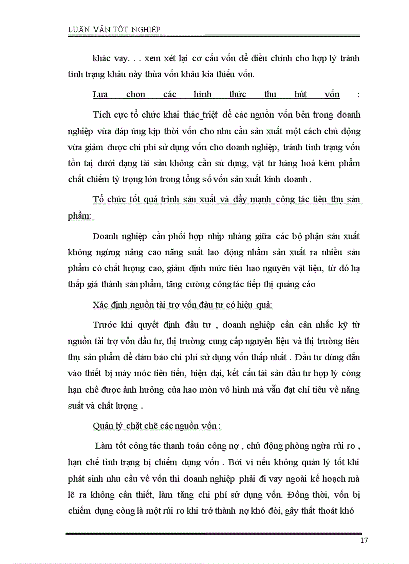 image for page Phân tích tình hình quản lý, sử dụng vốn SXKD và một số giải pháp nhằm nâng cao hiệu quả sử dụng vốn ở công ty Cao Su Sao Vàng Hà Nội