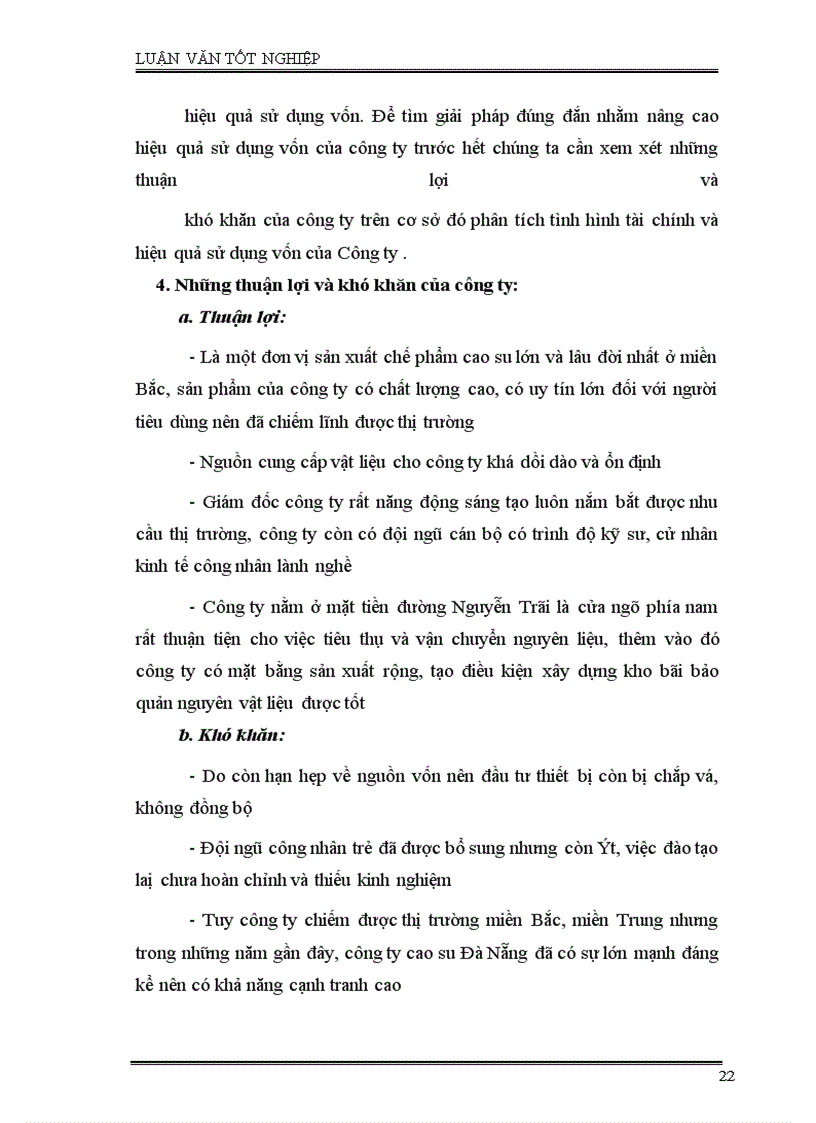 image for page Phân tích tình hình quản lý, sử dụng vốn SXKD và một số giải pháp nhằm nâng cao hiệu quả sử dụng vốn ở công ty Cao Su Sao Vàng Hà Nội