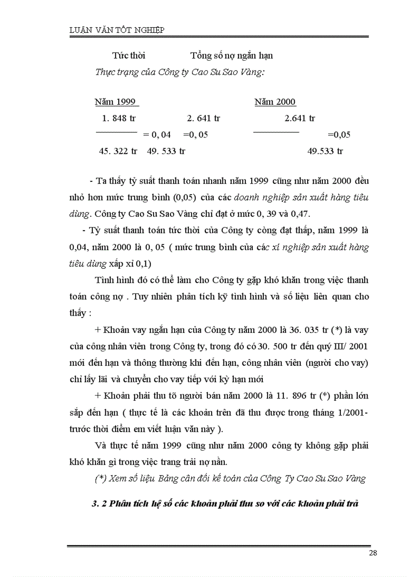 image for page Phân tích tình hình quản lý, sử dụng vốn SXKD và một số giải pháp nhằm nâng cao hiệu quả sử dụng vốn ở công ty Cao Su Sao Vàng Hà Nội