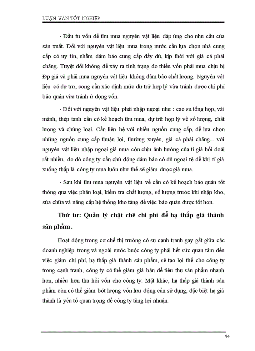 image for page Phân tích tình hình quản lý, sử dụng vốn SXKD và một số giải pháp nhằm nâng cao hiệu quả sử dụng vốn ở công ty Cao Su Sao Vàng Hà Nội