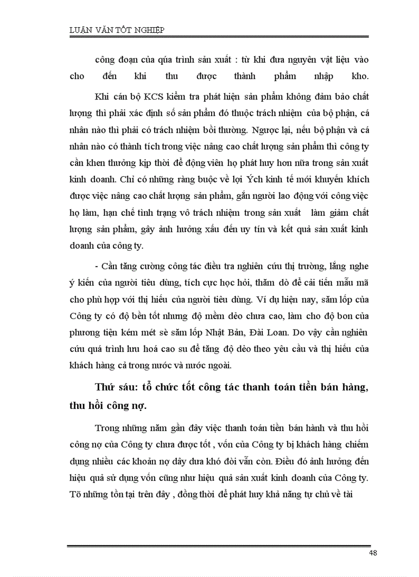 image for page Phân tích tình hình quản lý, sử dụng vốn SXKD và một số giải pháp nhằm nâng cao hiệu quả sử dụng vốn ở công ty Cao Su Sao Vàng Hà Nội