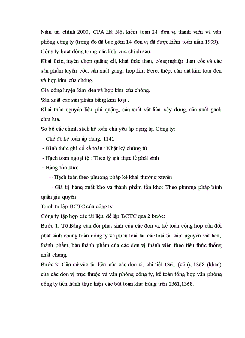 image for page Báo cáo thực tập tại Công ty CPA Hà Nội