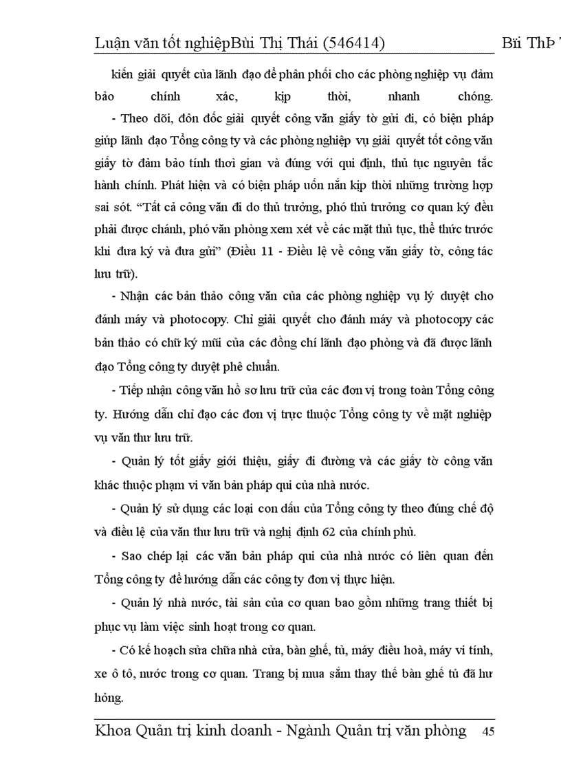 image for page Cải tiến công tác hoạt động Văn phòng theo hướng hiện đại hoá của Văn phòng Tổng Công ty XDCTGT8