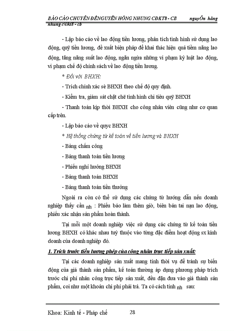 image for page Kế toán tiền lương và các khoản trích theo lương ở Nhà máy Cơ Khí Giải Phóng