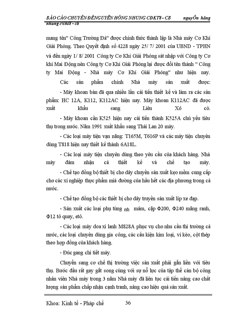 image for page Kế toán tiền lương và các khoản trích theo lương ở Nhà máy Cơ Khí Giải Phóng