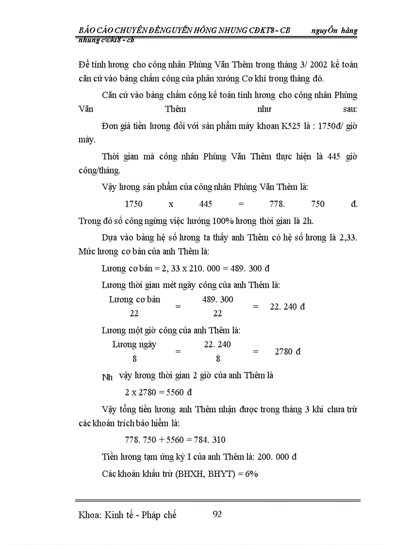 image for page Kế toán tiền lương và các khoản trích theo lương ở Nhà máy Cơ Khí Giải Phóng