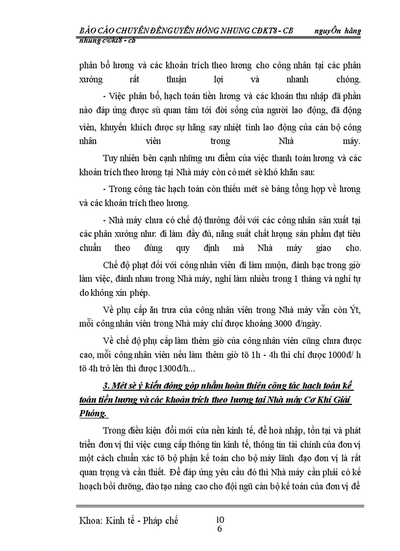 image for page Kế toán tiền lương và các khoản trích theo lương ở Nhà máy Cơ Khí Giải Phóng