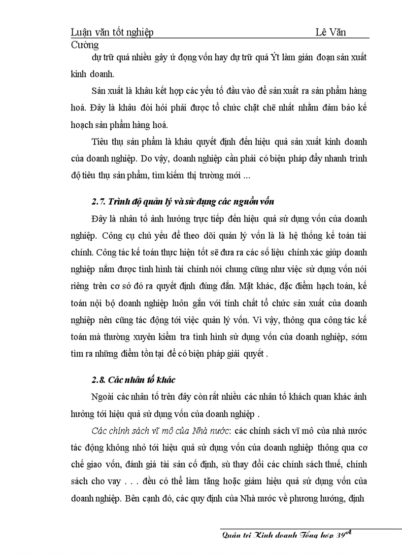 image for page Một số giải pháp nâng cao hiệu qủa sử dụng vốn ở Nhà máy in Diên Hồng - Nhà xuất bản Giáo dục