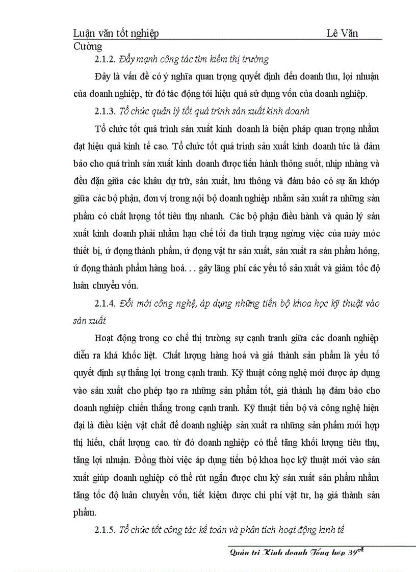 image for page Một số giải pháp nâng cao hiệu qủa sử dụng vốn ở Nhà máy in Diên Hồng - Nhà xuất bản Giáo dục