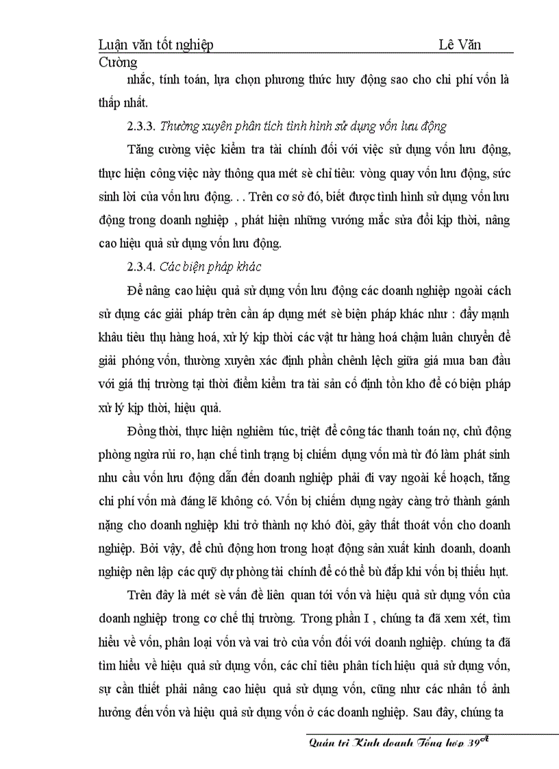 image for page Một số giải pháp nâng cao hiệu qủa sử dụng vốn ở Nhà máy in Diên Hồng - Nhà xuất bản Giáo dục