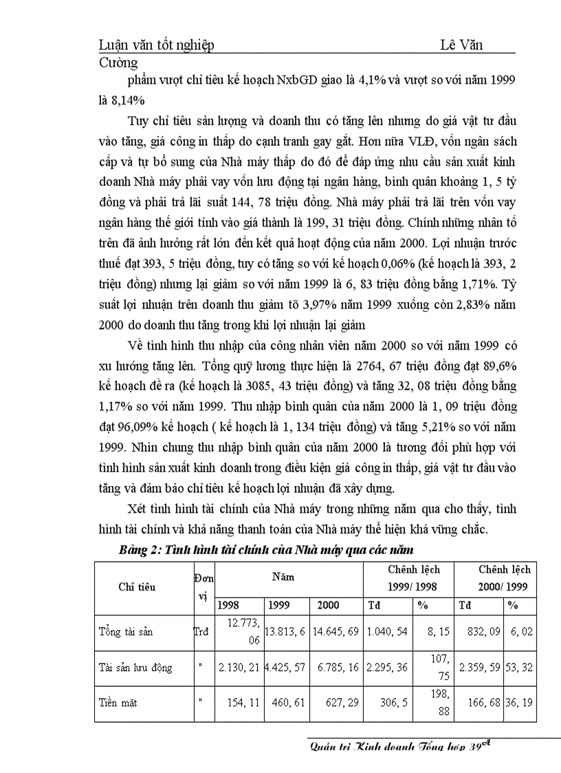 image for page Một số giải pháp nâng cao hiệu qủa sử dụng vốn ở Nhà máy in Diên Hồng - Nhà xuất bản Giáo dục