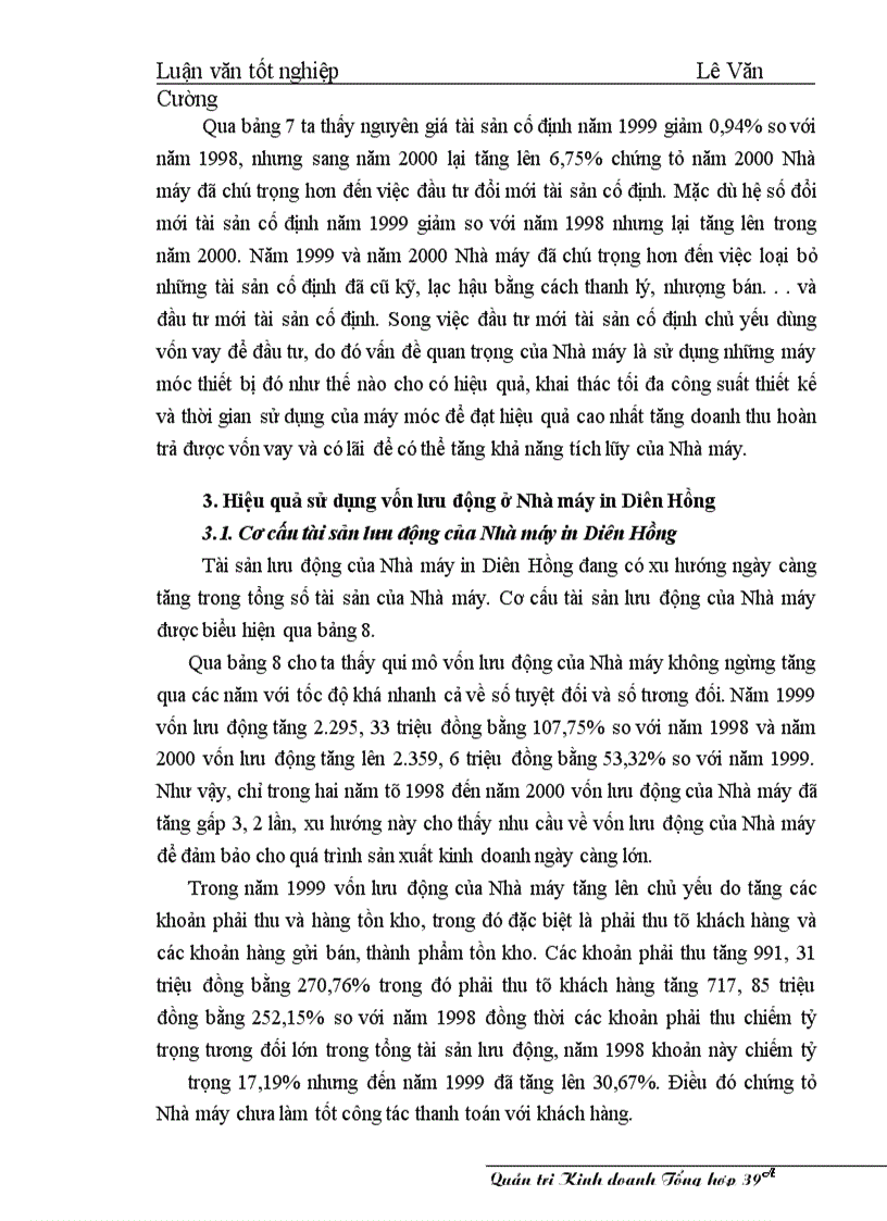 image for page Một số giải pháp nâng cao hiệu qủa sử dụng vốn ở Nhà máy in Diên Hồng - Nhà xuất bản Giáo dục