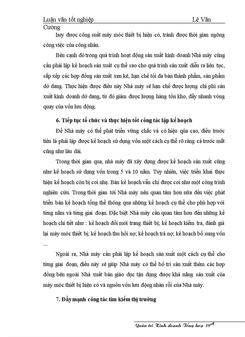 image for page Một số giải pháp nâng cao hiệu qủa sử dụng vốn ở Nhà máy in Diên Hồng - Nhà xuất bản Giáo dục