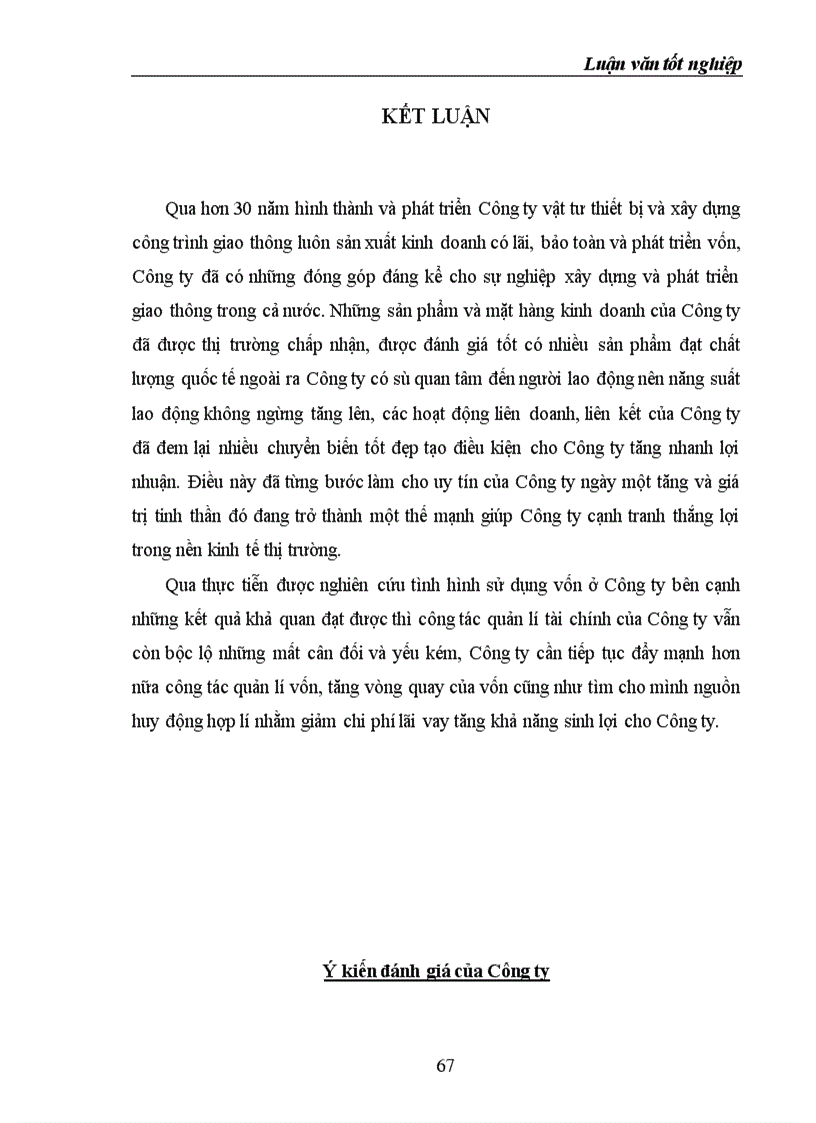 image for page Đáng giá hiệu quả sử dụng vốn ở công ty vật tư thiết bị và xây dựng công trình giao thông trong thời gian từ 1996 - 1998