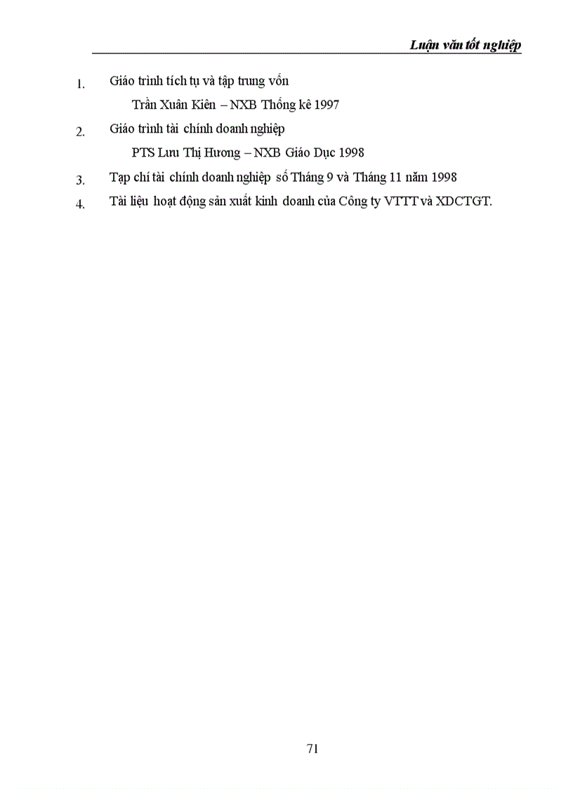 image for page Đáng giá hiệu quả sử dụng vốn ở công ty vật tư thiết bị và xây dựng công trình giao thông trong thời gian từ 1996 - 1998